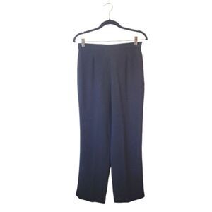 St. John Black Elastic Waistband Flowy Pants